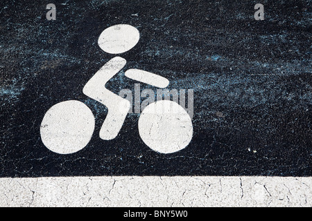 Bikelane symbole Banque D'Images