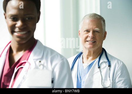 Les médecins, portrait Banque D'Images