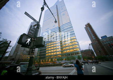 Le nouveau siège de Goldman Sachs à New York, au 200 rue de l'Ouest est considérée le mardi 3 août 2010. (© Richard B. Levine) Banque D'Images