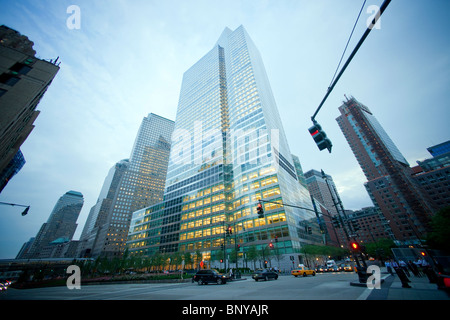 Le nouveau siège de Goldman Sachs à New York, au 200 rue de l'Ouest est considérée le mardi 3 août 2010. (© Richard B. Levine) Banque D'Images