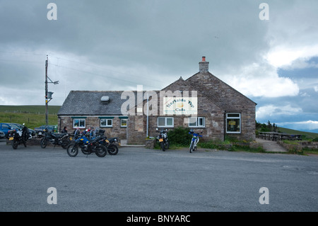 Haut Hartside Cafe, Cumbria, - un bon endroit pour s'arrêter à la suite de la montée de Penrith via la route panoramique un686. Angleterre, Royaume-Uni Banque D'Images