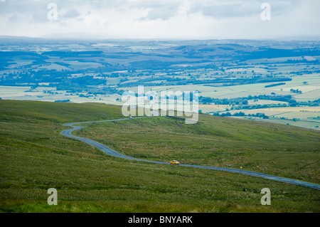 Une vue sur la lande à l'Eden Valley, Cumbria - de Hartside Haut. Angleterre, Royaume-Uni Banque D'Images