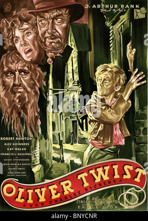 Affiche de film OLIVER TWIST (1948) Banque D'Images