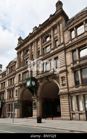Façade de l'ancienne gare de Liverpool Banque D'Images