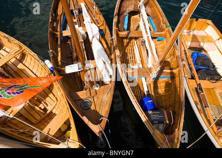 Des bateaux en bois à Constitution Dock, au cours de la Festival de bateaux en bois. Hobart, Tasmanie, Australie Banque D'Images