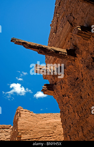 Adobe ruines à Pecos National Historical Park Nouveau Mexique Banque D'Images