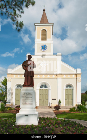 La Louisiane, la rue Martinville, Saint Martin de Tours, l'Église catholique romaine fondée en 1765, l'Église Mère des Acadiens Banque D'Images