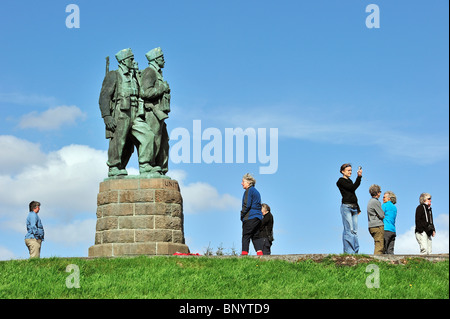 Mémorial Commando, monument en bronze pour commémorer les commandos de la Seconde Guerre mondiale, Spean Bridge, Highlands, Écosse, Royaume-Uni Banque D'Images