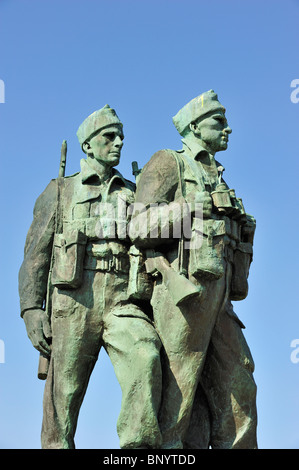 WW2 Commando Memorial, le monument en bronze pour commémorer les commandos de la Seconde Guerre mondiale, Spean Bridge, Highlands, Écosse, Royaume-Uni Banque D'Images