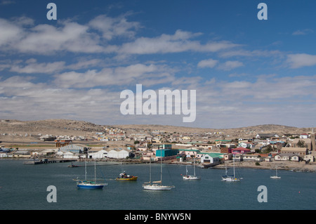 L'Afrique, la Namibie, Luderitz. Waterfront zone portuaire de Luderitz. Banque D'Images