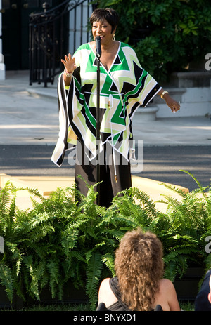 Singer Patti LaBelle se produit à la Maison Blanche. Banque D'Images