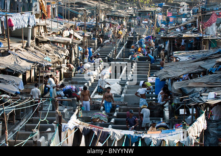 Dhobi ghats à Bombay/Mumbai Banque D'Images