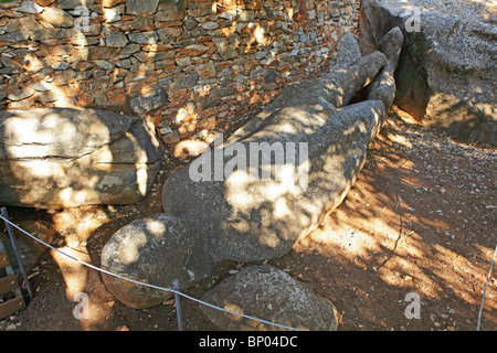 Kouros de Flerio, l'île de Naxos, Cyclades, Mer Égée, Grèce Banque D'Images