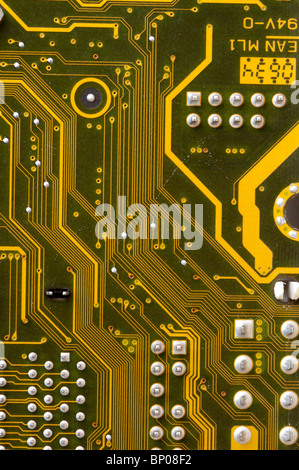 Macro shot microcircuit. Banque D'Images