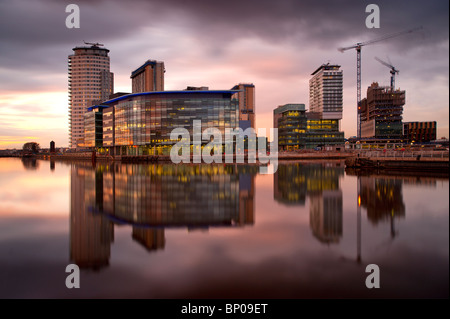 Le Centre des médias Salford Quays Manchester UK Banque D'Images