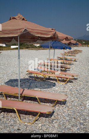 Plage Mikali Samos Grèce Banque D'Images