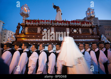 Semana Santa (Semaine Sainte), célébrations, Malaga, Andalousie, Espagne Banque D'Images