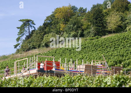 Présentateur James May construit une maison Lego grandeur nature. Photo par James Boardman. Banque D'Images