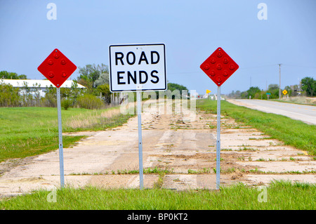 La route 66 près de Illinois ODell Banque D'Images