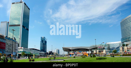 Panorama du centre de Varsovie, Pologne Banque D'Images