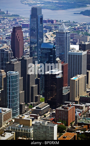 Vue aérienne au-dessus de Comcast Center Bell Atlantic Tower Philadelphia Pennsylvania Banque D'Images