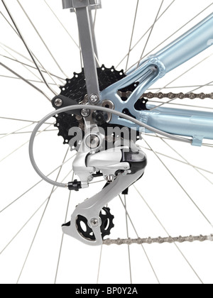 Jeu de pignons et d'un dérailleur de un 21-speed location Banque D'Images