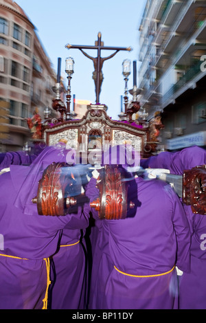 Semana Santa (Semaine Sainte), célébrations, Malaga, Andalousie, Espagne Banque D'Images