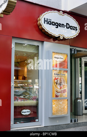 Haagen-Dazs magasin à Berlin Allemagne Juillet 2010 Banque D'Images