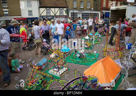 Miiniture parc d'affichage à l'Biggleswade carnaval, Angleterre Banque D'Images