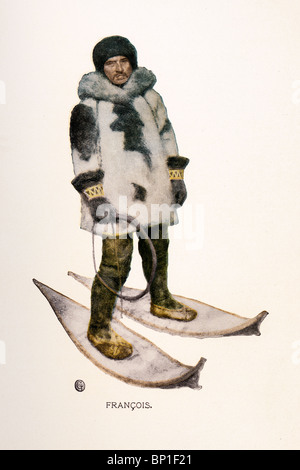 Illustration de l'appel de la forêt de Jack London, 1903, 1904 ; illustré par Philip R. Goodwin et Charles Livingston et Bull. Banque D'Images