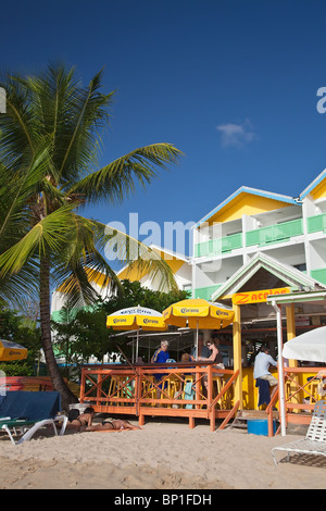 Zaccios Bar restaurant, côte ouest, Barbade, Caraïbes Banque D'Images