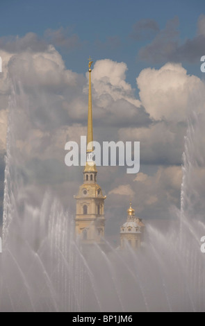 Fontaines, Saint Petersburg, Russie Banque D'Images