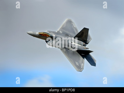 L'US Air Force F-22 Raptor au Royal International Air Tattoo à Fairford RAF Juillet 2010 Banque D'Images