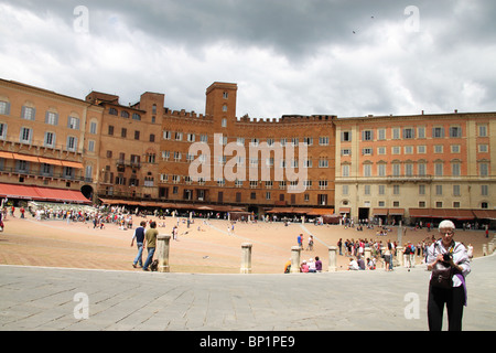 Piazza del Campo, Sienne, Toscane, Italie Banque D'Images