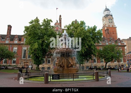 Hôtel de ville de Leicester construit dans le style Queen Anne par l'architecte Francis Hames. Banque D'Images