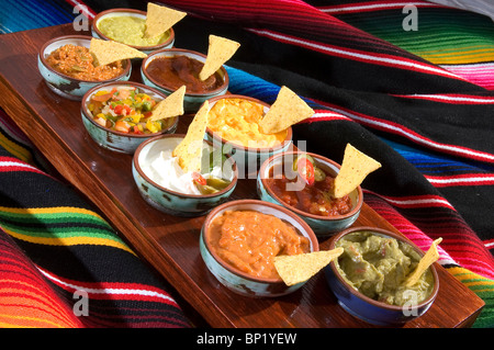 Spécialité de la cuisine mexicaine et Aztèque Banque D'Images