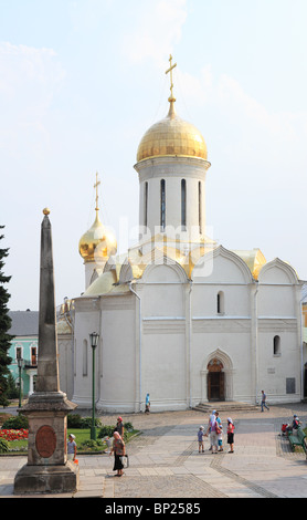 Cathédrale de La Trinité dans la sainte Trinity-St. Sergius Lavra, Serguiev Posad, district de Moscou, Russie Banque D'Images