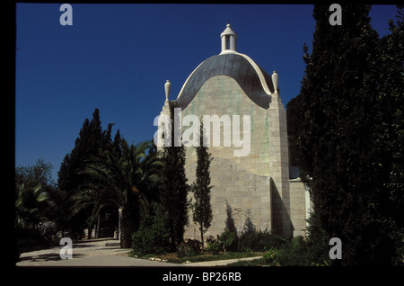 MT. Des oliviers, l'église de Dominus Flevit COMMÉMORANT LE LIEU LE MT. Des oliviers où CHRIST WEEPT SUR JÉRUSALEM LUC Banque D'Images