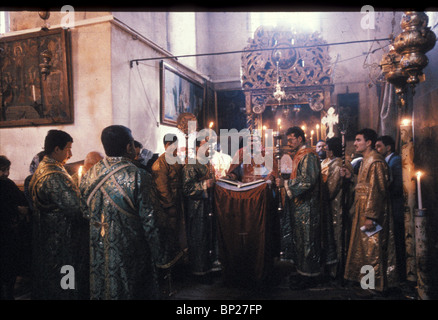 817. Église de la nativité, Syriens-orthodoxes messe de Noël Banque D'Images