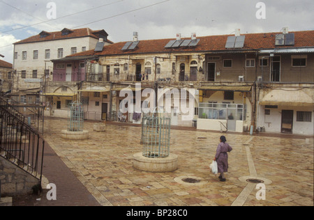 En 2028. Jérusalem, l'ULTRA ORTHODOXE MEA SHEARIM' TRIMESTRE ' Banque D'Images