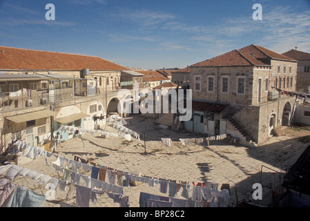 En 2028. Jérusalem, l'ULTRA ORTHODOXE MEA SHEARIM' TRIMESTRE ' Banque D'Images