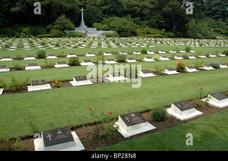 Le cimetière de guerre de Yokohama, 'cimetière du Commonwealth Britannique' Banque D'Images