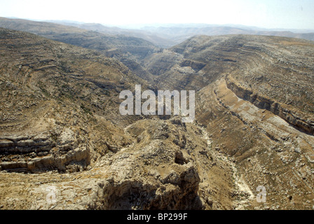 WADI KELT (courtepointe) Le désert de Judée, entre Jérusalem et Jéricho. L'ancienne route entre Jérusalem et Jéricho adopté Banque D'Images