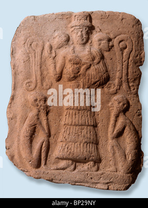 3233. Déesse ISHTAR AVEC MOTIFS symboliques, la Babylonie, C. 1700 av. Banque D'Images
