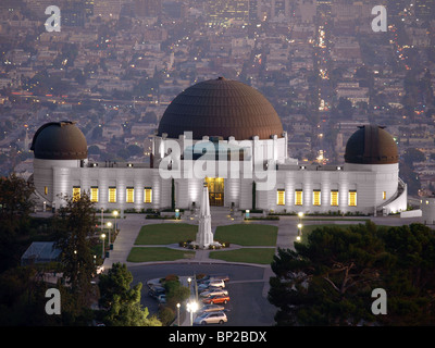 L'Observatoire de Griffith Park, célèbre monument appartenant à la ville de Los Angeles. Banque D'Images