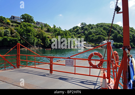 Le traversier de la rivière bodinnick près de fowey à Cornwall, uk Banque D'Images