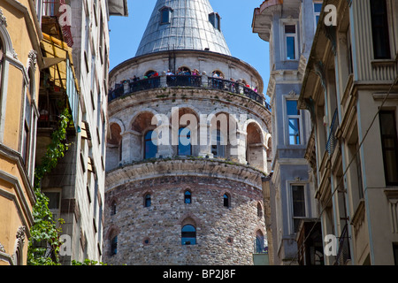 La tour de Galata à Istanbul, Turquie Banque D'Images