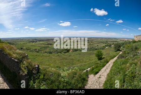 Vue panoramique sur les alentours de Trujillo, Estrémadure, Espagne Banque D'Images