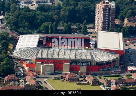 Vue aérienne de Charlton Athletic Football Club, London Banque D'Images