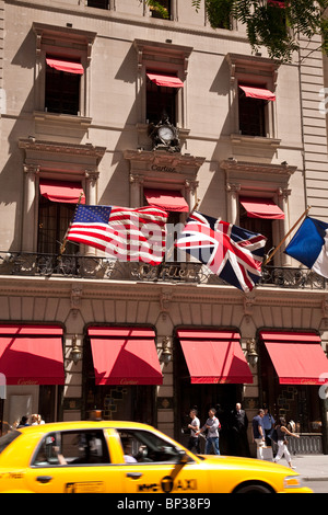 L'hôtel particulier Cartier est un monument sur la Cinquième Avenue à New York City, USA Banque D'Images